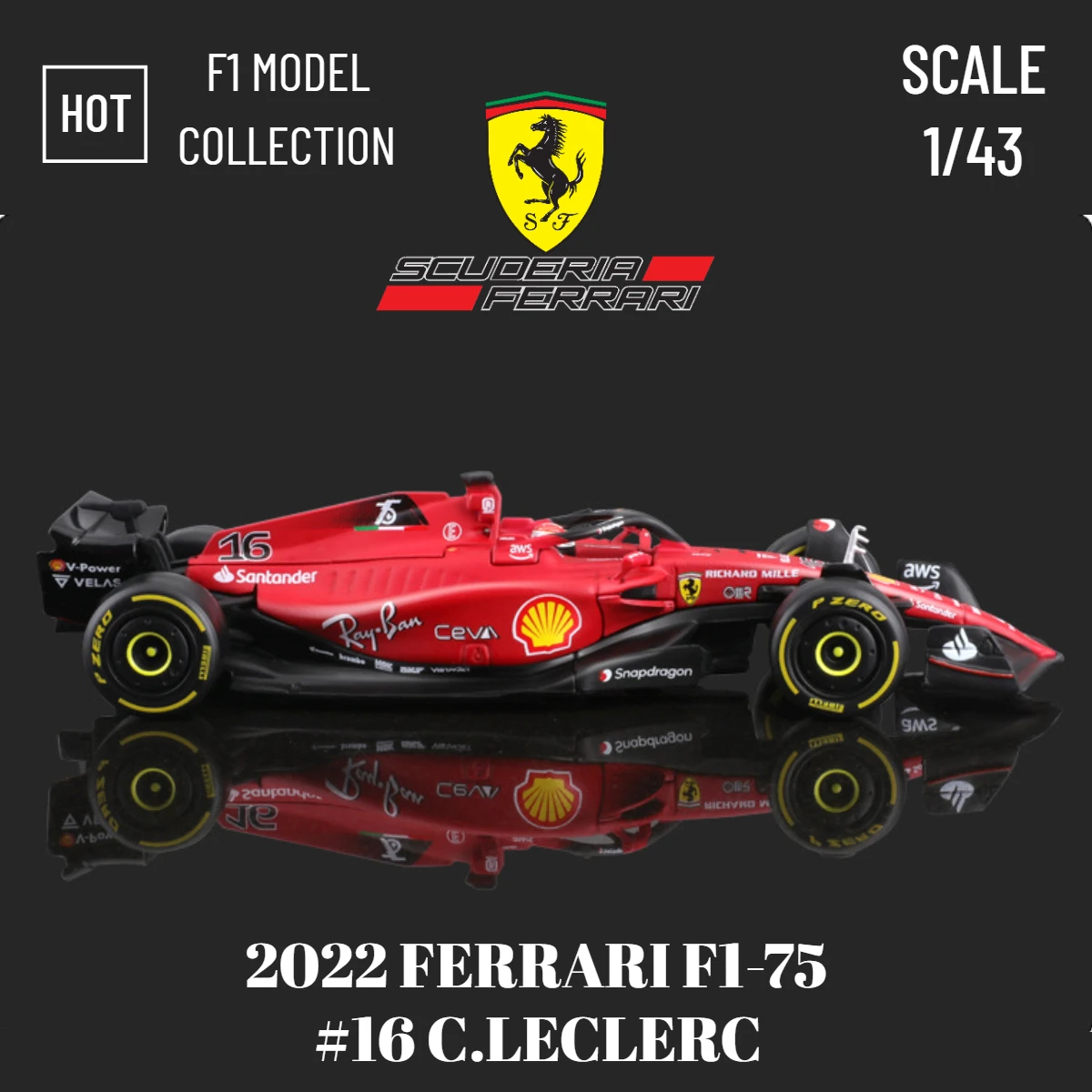 Модель автомобиля Bburago F1 2022, миниатюрная, в масштабе 1:43, Реплика Ferrari Red Bull Mercedes Racing, подарок на Рождество, детская игрушка для мальчика
Модель автомобиля Bburago F1 2022, миниатюрная, в масштабе 1:43, Реплика Ferrari Red Bull Mercedes Racing, подарок на Рождество, детская игрушка для мальчика