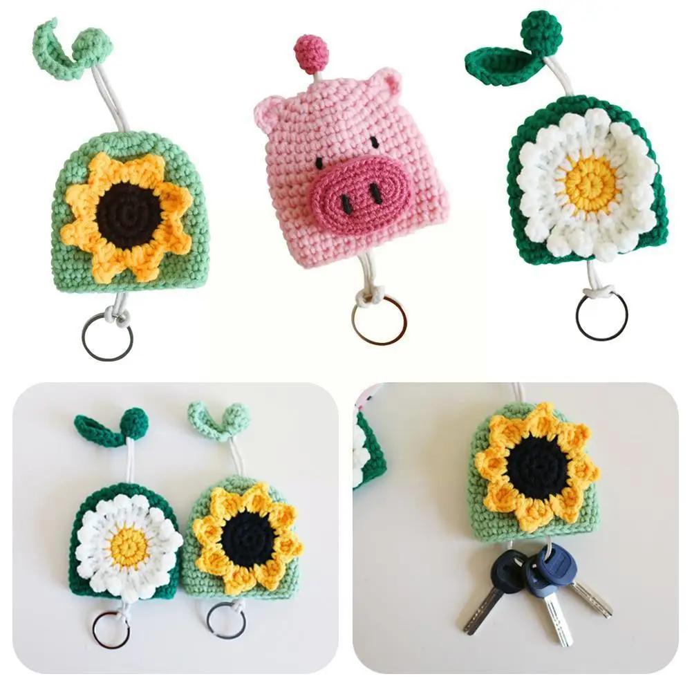 Cartoon Knitted Key Case Cute Pull Type Key Wallet Holder Lovely Key Car Key Pig Housekeepers Flower Key Case Organizer Pou L7F3
Cartoon Knitted Key Case Cute Pull Type Key Wallet Holder Lovely Key Car Key Pig Housekeepers Flower Key Case Organizer Pou L7F3