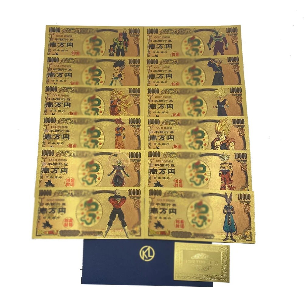 New 12designs Classcial manga golden cards Dragon Anime banknote for cartoon show decroration Anime Expo gifts for fans 
New 12designs Classcial manga golden cards Dragon Anime banknote for cartoon show decroration Anime Expo gifts for fans
