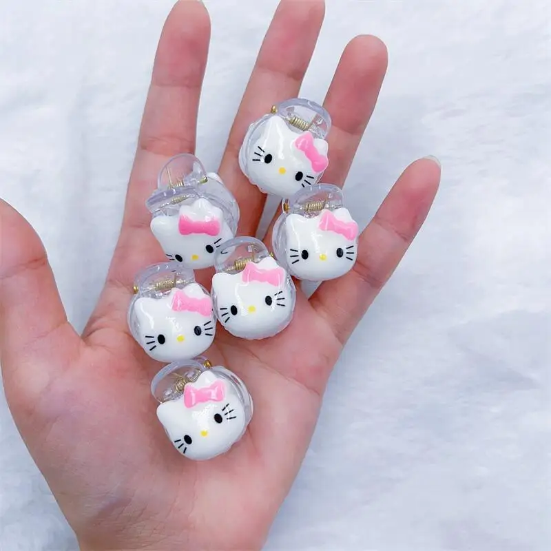 1-6 шт., детские круглые челки с зажимом Hello Kitty 
1-6 шт., детские круглые челки с зажимом Hello Kitty