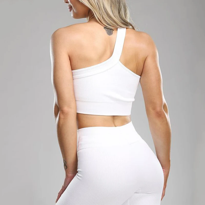 Seamless Yoga Set One Shoulder Fitness Women's Tracksuit Sportswear Workout Wear Two Piece Sports Sets Women Gym Outfit Clothing
Seamless Yoga Set One Shoulder Fitness Women's Tracksuit Sportswear Workout Wear Two Piece Sports Sets Women Gym Outfit Clothing