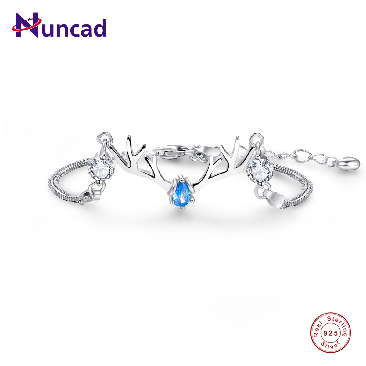 NUNCAD Elk Aquamarine Gem Water Drops Platinum Plated 925 Silver Bracelet for Women Wedding Party Jewelry
NUNCAD Elk Aquamarine Gem Water Drops Platinum Plated 925 Silver Bracelet for Women Wedding Party Jewelry