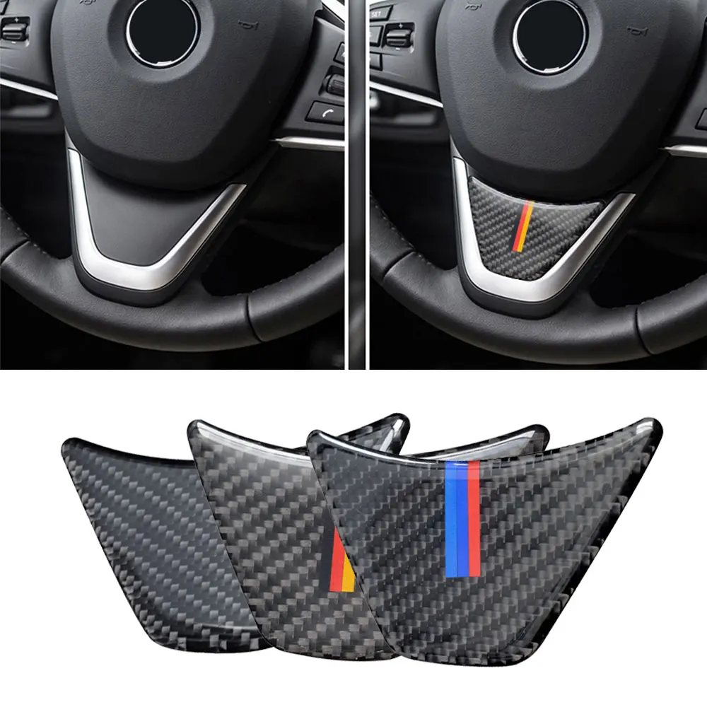 Carbon Fiber Car Steering Wheel Trim Sticker Cover Interior Accessories For BMW 2 Series F45 F46 X1 F48 M Stripe Logo 3D Decor
Carbon Fiber Car Steering Wheel Trim Sticker Cover Interior Accessories For BMW 2 Series F45 F46 X1 F48 M Stripe Logo 3D Decor