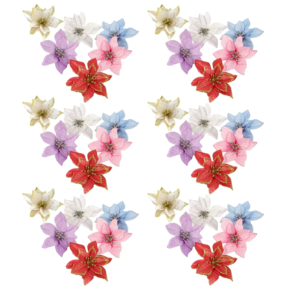 Christmas Poinsettia Flowers Artificial Tree Flower Glitter Decorations Xmasfake Ornament Bulk Gold Wreath Decoration Ornaments
Christmas Poinsettia Flowers Artificial Tree Flower Glitter Decorations Xmasfake Ornament Bulk Gold Wreath Decoration Ornaments
