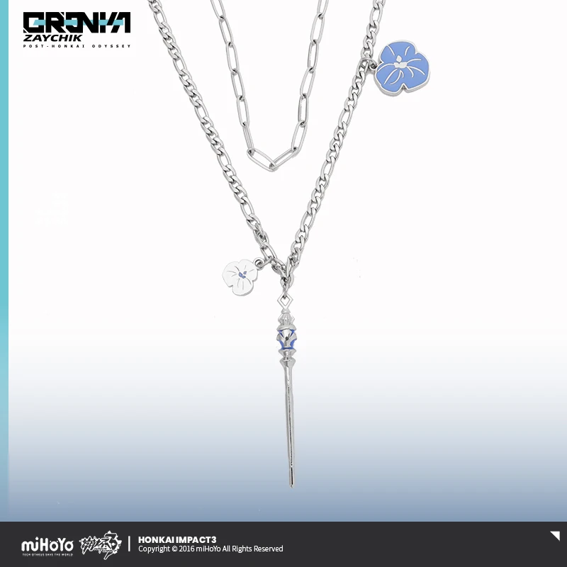 

Anime Honkai Impact 3 Bronya Zaychik Silverwing: N-EX Theme Neck Choker Chain Necklace Props Clothing Accessories Cosplay Gifts