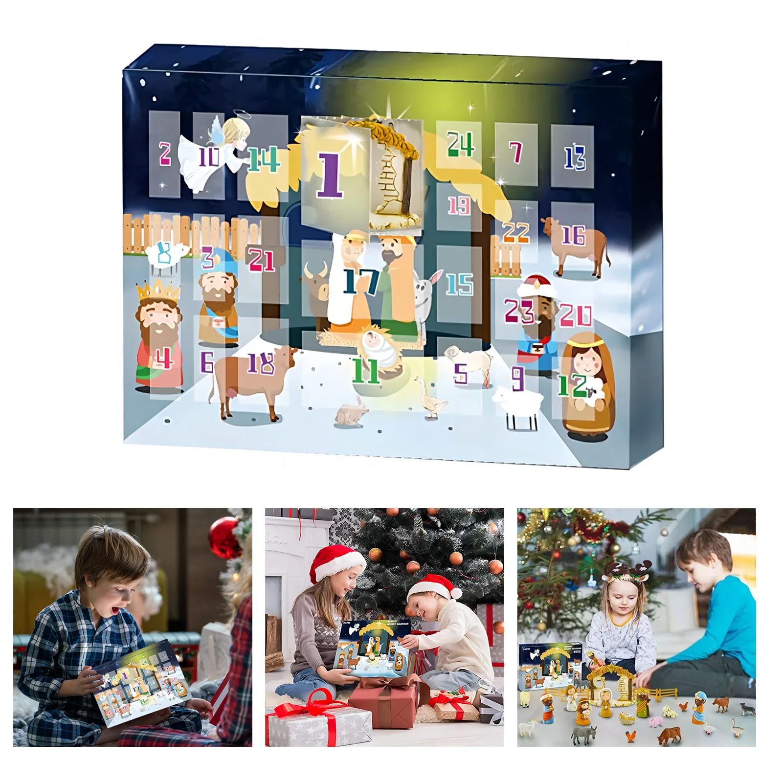 24 Days Of Christmas Nativity Scene Set No Harm and Environmental Friendly Gift for Girl Family Friend TS1
24 Days Of Christmas Nativity Scene Set No Harm and Environmental Friendly Gift for Girl Family Friend TS1