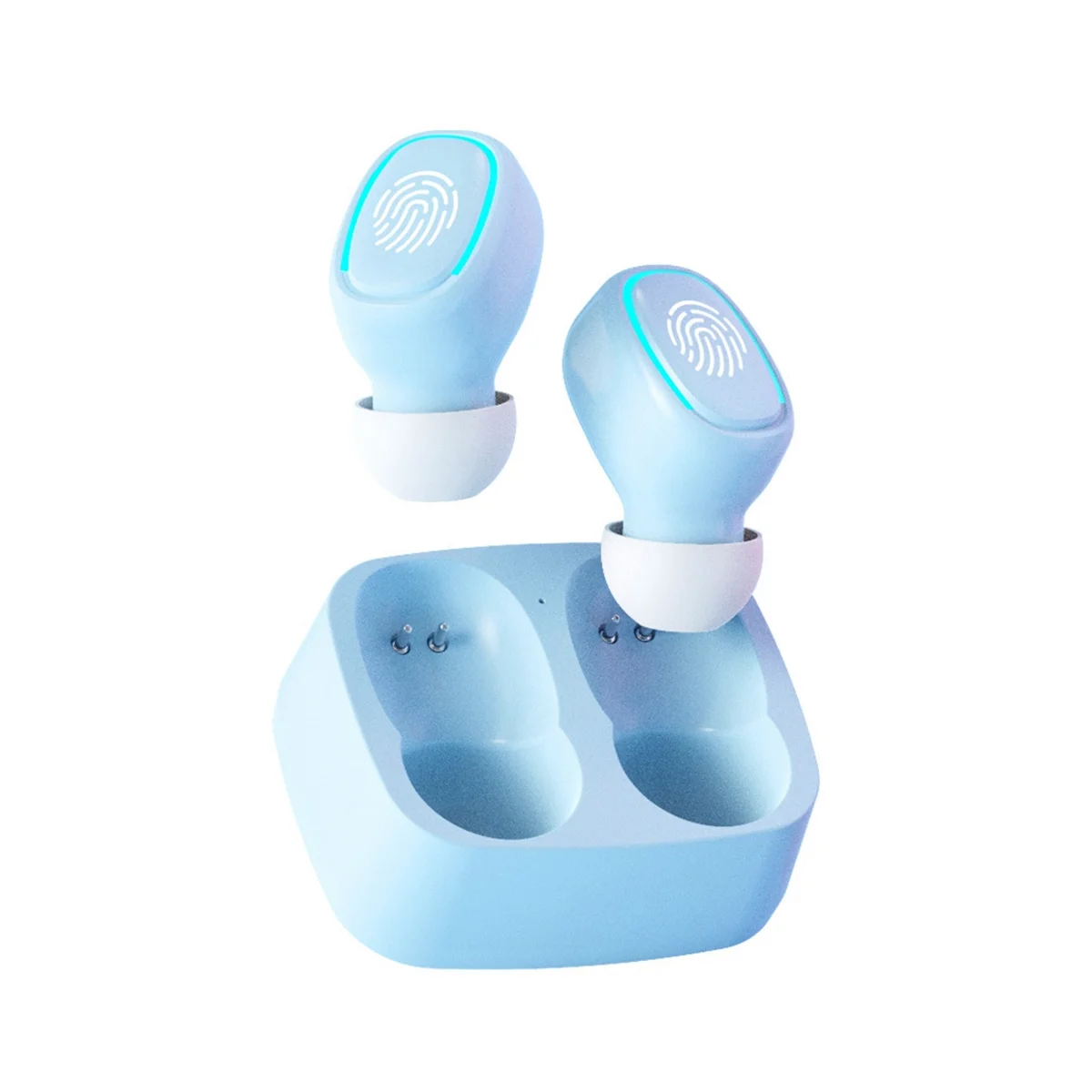 Mini Wireless Bluetooth Headset Touch Light Earplugs Anti-Sweat HD Sound Quality Stereo Universal Headset,Button White
Mini Wireless Bluetooth Headset Touch Light Earplugs Anti-Sweat HD Sound Quality Stereo Universal Headset,Button White