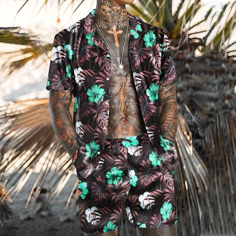 Men's Shirt Set Summer Hawaiian Shirt raphic Shirt Aloha Shirt Floral Turndown 3D Print Outdoor Casual Button-Down Clothing
Men's Shirt Set Summer Hawaiian Shirt raphic Shirt Aloha Shirt Floral Turndown 3D Print Outdoor Casual Button-Down Clothing