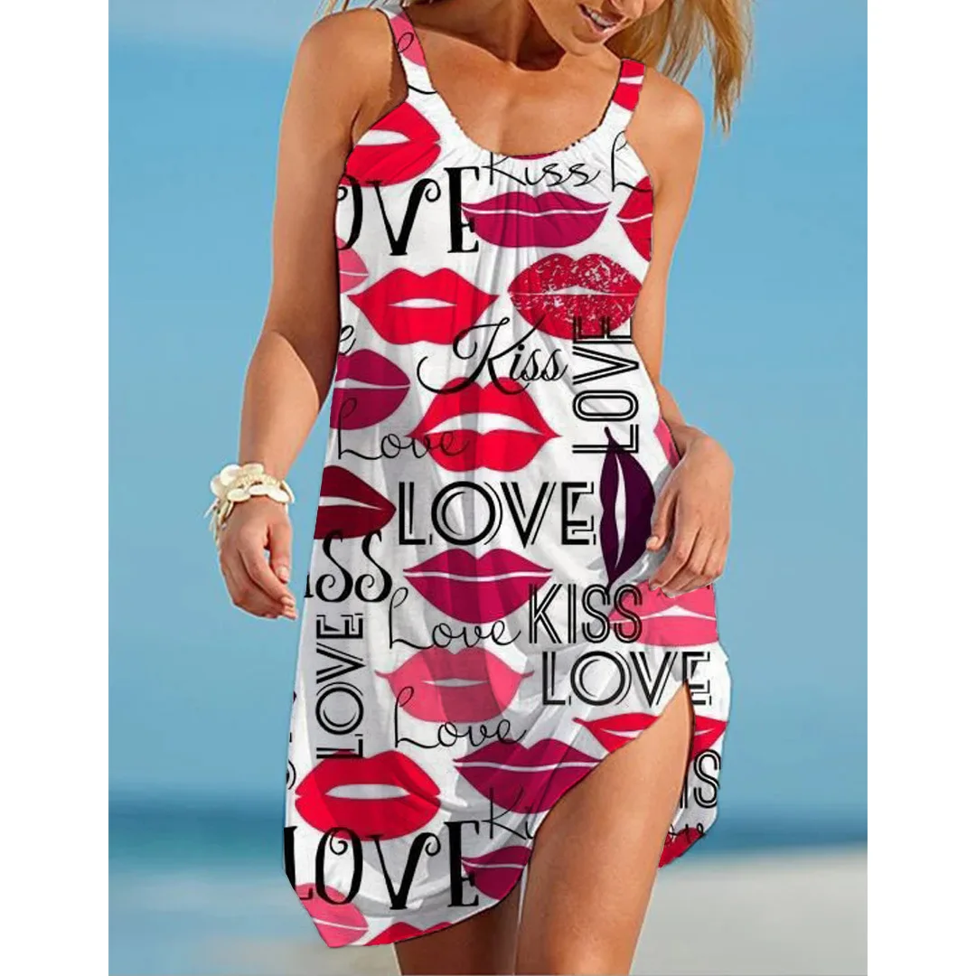 Kawaii Summer Dress Women's Fashion Sleeveless Bohemian Beach Dresses Party Evening Heart Love Stripe Strap Dress Sexy Midi
Kawaii Summer Dress Women's Fashion Sleeveless Bohemian Beach Dresses Party Evening Heart Love Stripe Strap Dress Sexy Midi
