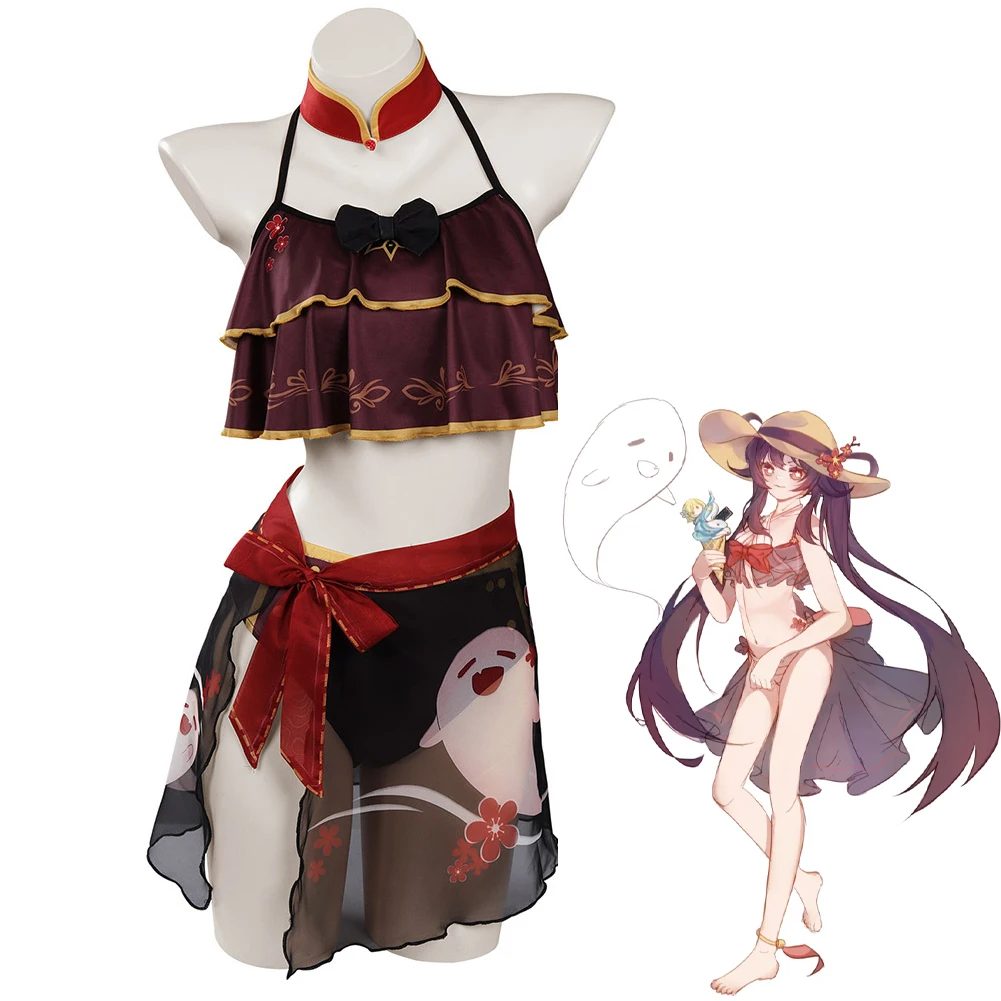 Game Genshin Impact Hu Tao Cosplay Costume Sexy Bikini Swimsuit Outfit Adult Women Swimwear Halloween Carnival Suit
Game Genshin Impact Hu Tao Cosplay Costume Sexy Bikini Swimsuit Outfit Adult Women Swimwear Halloween Carnival Suit