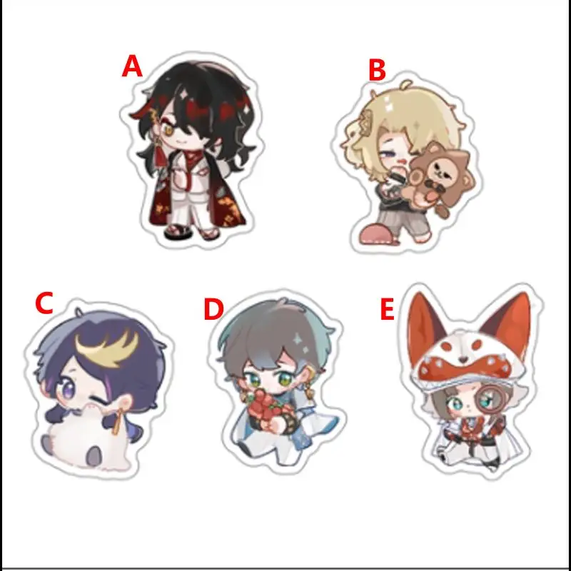Anime Keychain VTuber mysta ike luca vox Acrylic Keyring strap Figure