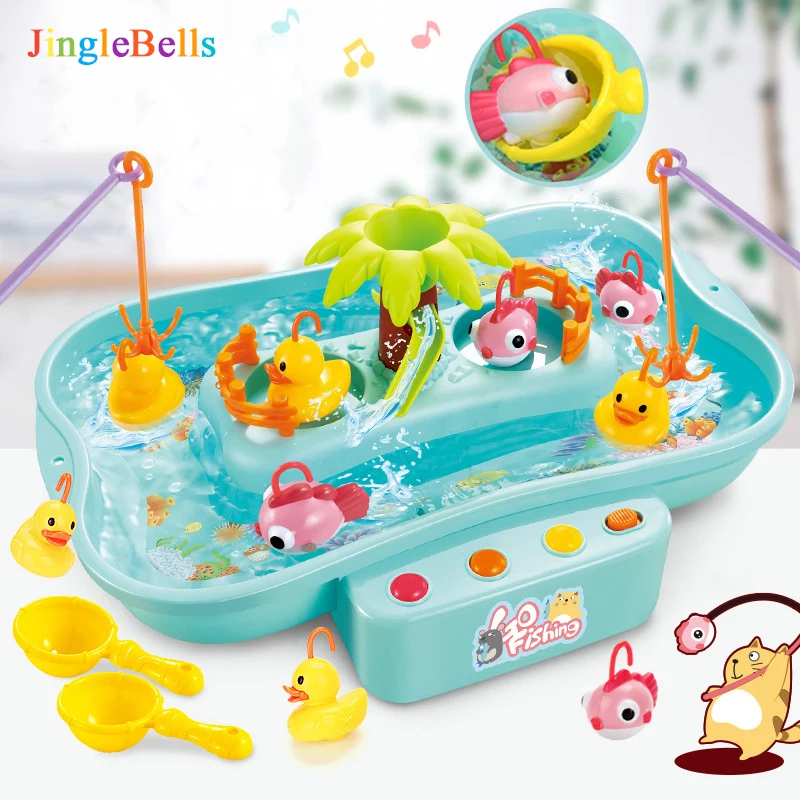 Children Electric Fishing Toy With Music Lights Magnetic Fishing Pool Water Table Montessori Activity Game for Boys Girls
Children Electric Fishing Toy With Music Lights Magnetic Fishing Pool Water Table Montessori Activity Game for Boys Girls