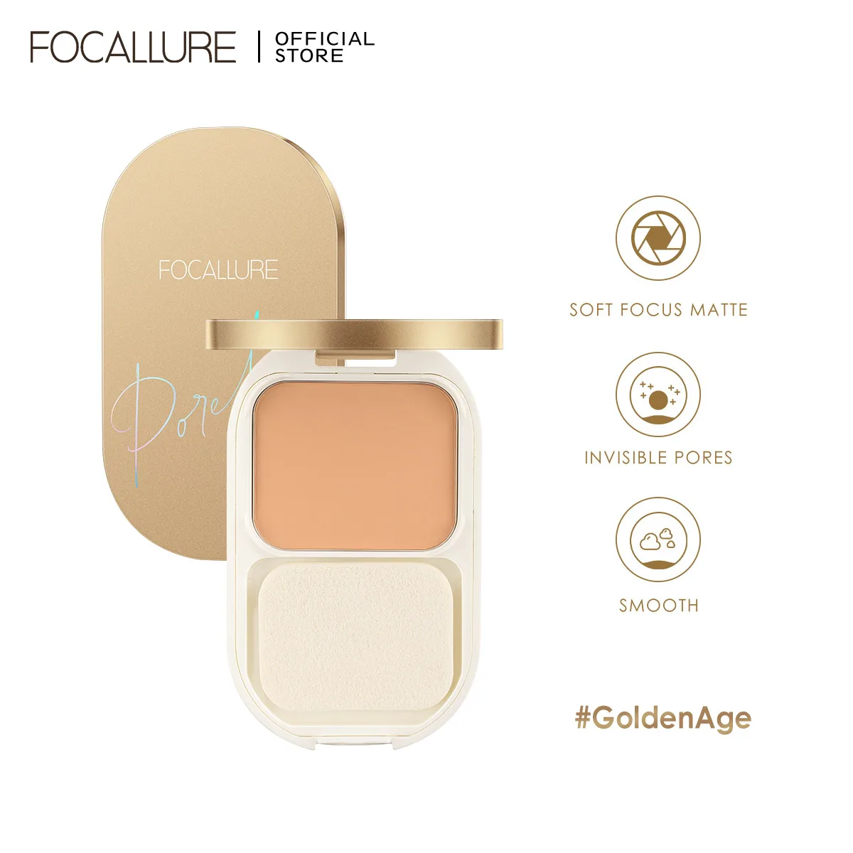 Focallure долговечный беспористый компактный порошок Мягкая матовая невидимая поры Макияж для лица водонепроницаемый контроль масла прессова...
Focallure долговечный беспористый компактный порошок Мягкая матовая невидимая поры Макияж для лица водонепроницаемый контроль масла прессова...