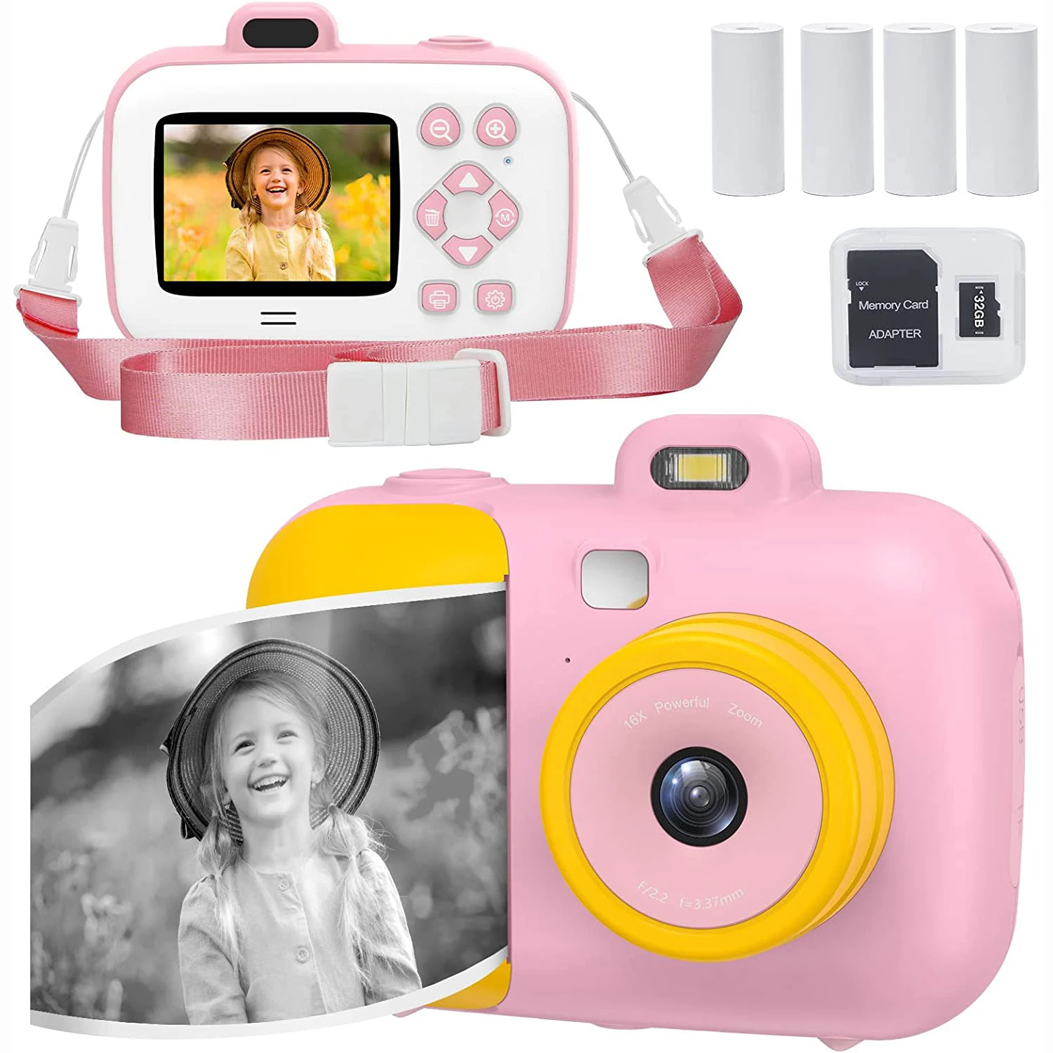 Kids Instant Photo Camera Children Thermal Printing Camera Photography Educational Toys Birthday Christmas Gift for Girls Boys
Kids Instant Photo Camera Children Thermal Printing Camera Photography Educational Toys Birthday Christmas Gift for Girls Boys