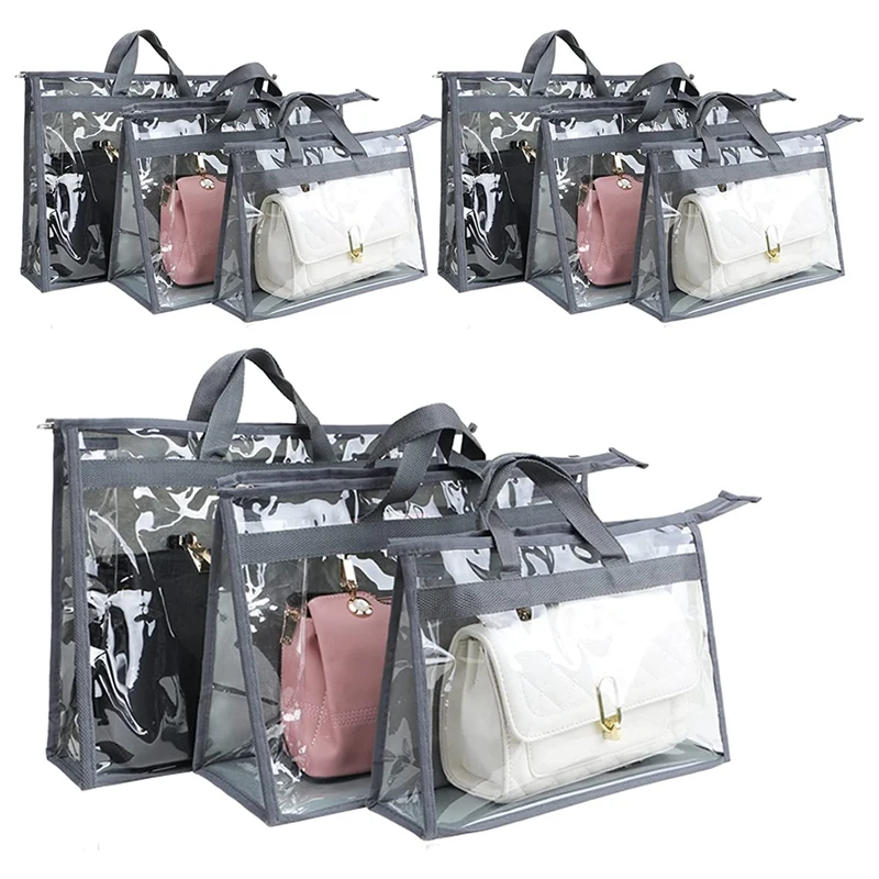 9 Packs Dust Bags For Handbags, Clear Handbag Storage, Purse Storage Organizer For Closet, Purse Cover Hanging
9 Packs Dust Bags For Handbags, Clear Handbag Storage, Purse Storage Organizer For Closet, Purse Cover Hanging