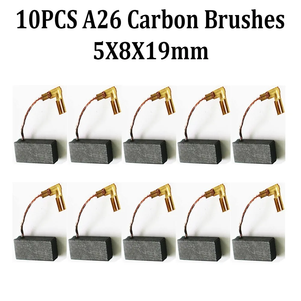 10PCS Electric Motor Carbon Brushes Replacement For Rotary Hammer Drill Circular Saw Cut-off Saw Angle Grinder Power Tools
10PCS Electric Motor Carbon Brushes Replacement For Rotary Hammer Drill Circular Saw Cut-off Saw Angle Grinder Power Tools