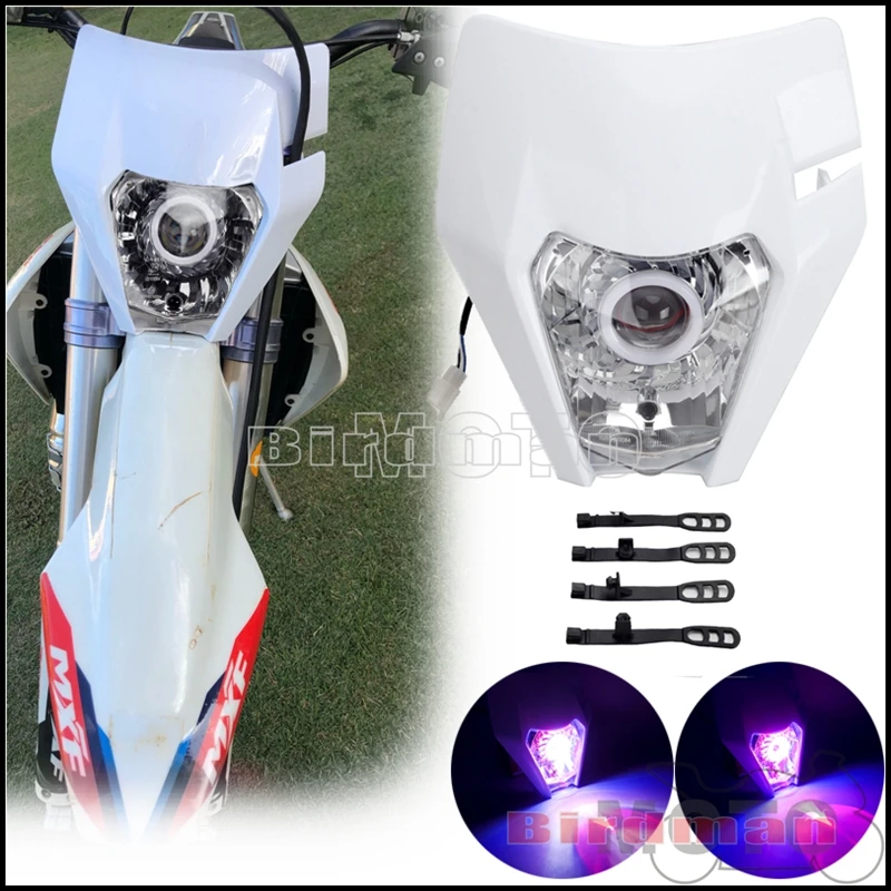 

Off Road Motorcycle Headlight Fairing Dirt Bike Hi/Lo Beam Headlamp For FREERIDE 250 FC FE TE TC TX FX 125 250 350 450 2014-2020