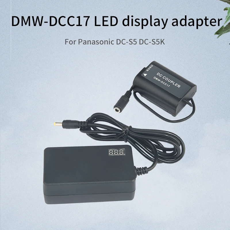Фотокамера аккумуляторная батарея постоянного тока + адаптер со светодиодным дисплеем для Panasonic Lumix DMW-DCC17 S5 S5K, замена для батареи DMW-BLK22
Фотокамера аккумуляторная батарея постоянного тока + адаптер со светодиодным дисплеем для Panasonic Lumix DMW-DCC17 S5 S5K, замена для батареи DMW-BLK22
