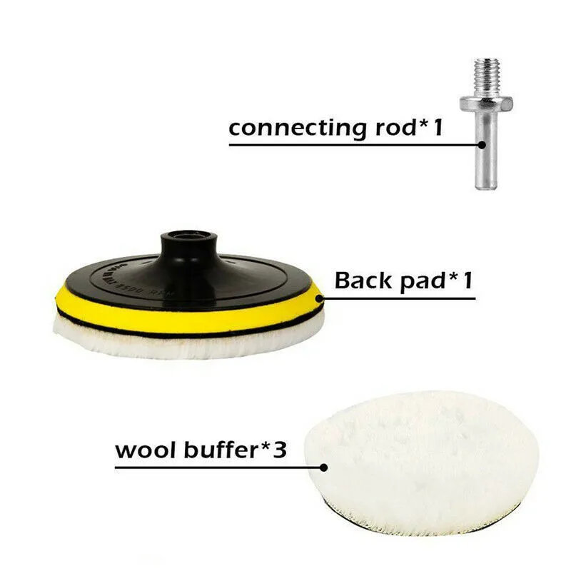 For Car Polisher Polishing Pad High-quality Mop Kit White Buffing Wool Wheel Car Cleaning Drill Adapter 4 Inch
For Car Polisher Polishing Pad High-quality Mop Kit White Buffing Wool Wheel Car Cleaning Drill Adapter 4 Inch