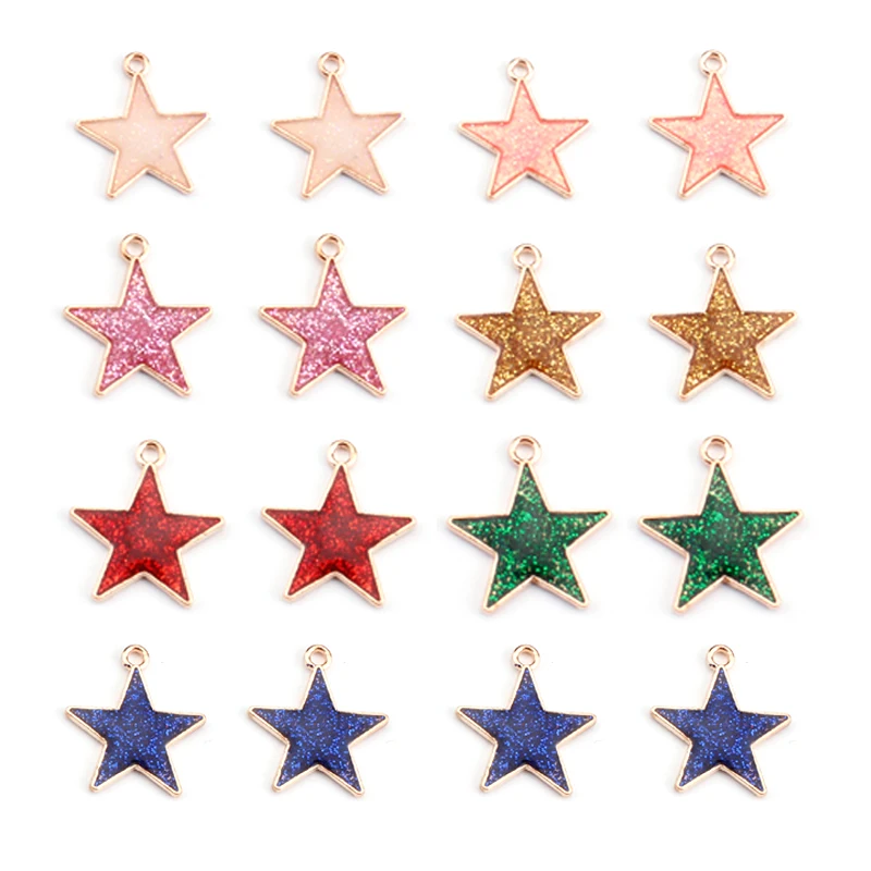 10pcs/lot Colorful Glitter Star Enamel Charms Metal Pendant Charms for Necklace Bracelet Jewelry Making Supplies Diy Accessories
10pcs/lot Colorful Glitter Star Enamel Charms Metal Pendant Charms for Necklace Bracelet Jewelry Making Supplies Diy Accessories