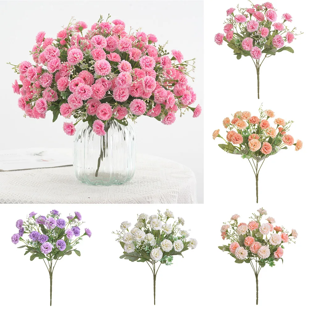 Carnation Artificial Fake Flowers 1pcs 20 Flower Head 1 Bunch European-style Flowers Home DIY Christmas Wedding Decoration
Carnation Artificial Fake Flowers 1pcs 20 Flower Head 1 Bunch European-style Flowers Home DIY Christmas Wedding Decoration