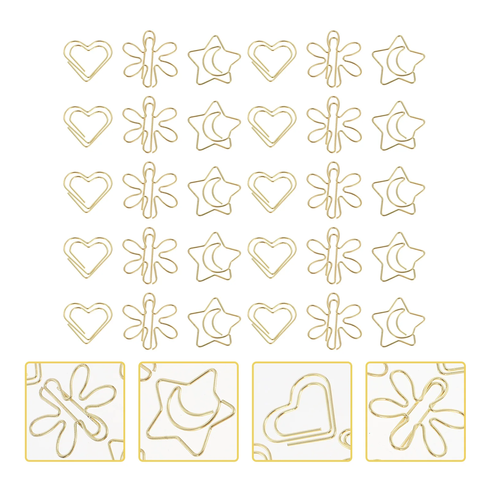 30Pcs Shaped Paper Clips Decorative Paperclips Metal Paper Clips Paperclips for Office
30Pcs Shaped Paper Clips Decorative Paperclips Metal Paper Clips Paperclips for Office
