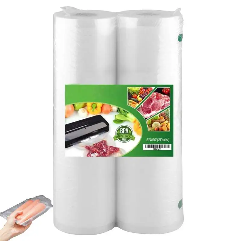 

2pcs Kitchen Food Vacuum Sealer Packaging Rolls Food Storage Saran Wraps Fresh Keeping No BPA Packing Film Kitchen Accessories