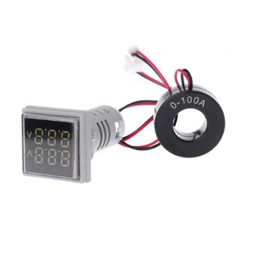 Digital Volt Amp HZ AC Ammeter Voltmeter Current Frequency Voltage Indicator Meter Tester Lights 60-500V 0-100A White
Digital Volt Amp HZ AC Ammeter Voltmeter Current Frequency Voltage Indicator Meter Tester Lights 60-500V 0-100A White