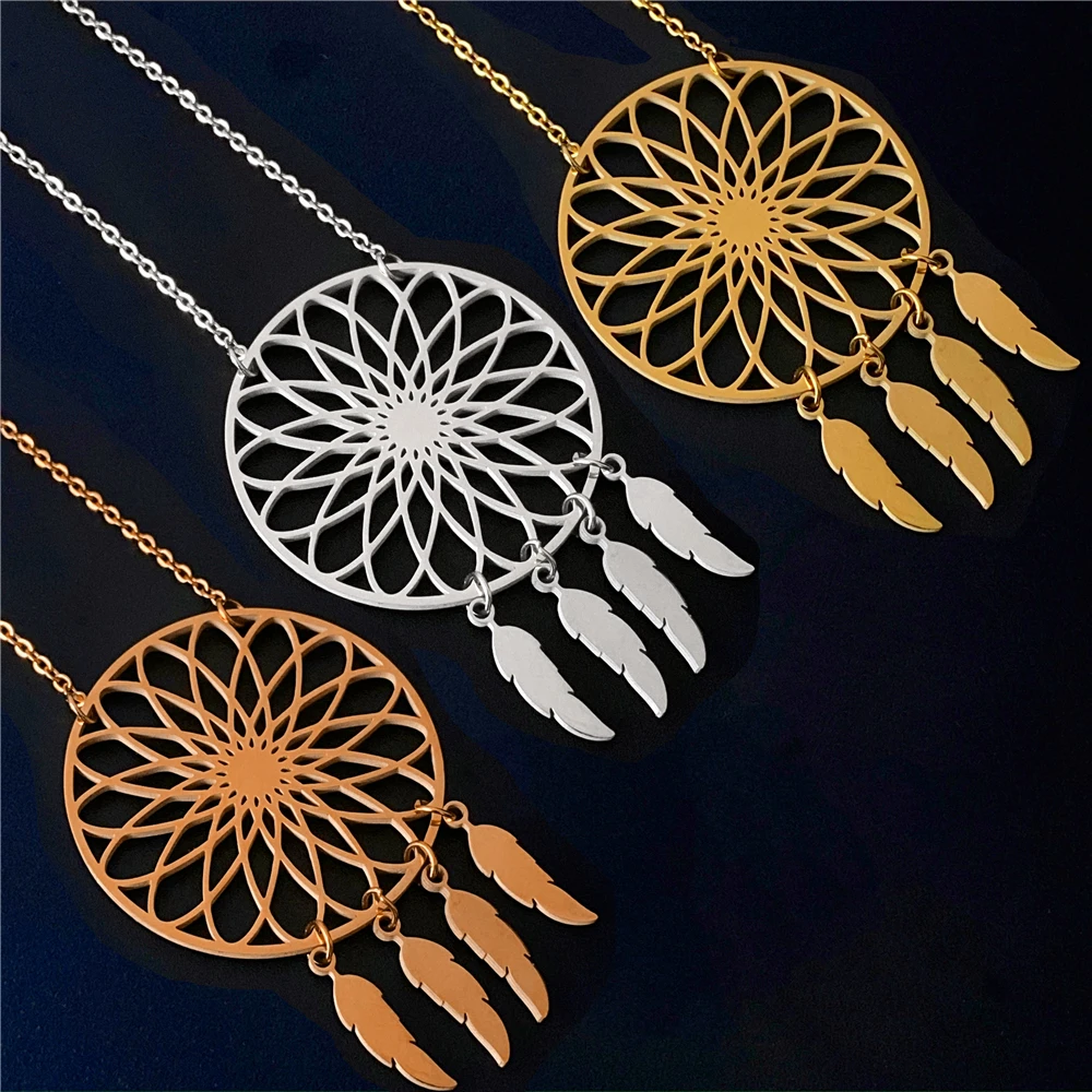 Bohemian Custom Dream Catcher 2-5 Name Necklace Women Indian Mandala Lotus Dream Catcher Necklace Jewelry For Family
Bohemian Custom Dream Catcher 2-5 Name Necklace Women Indian Mandala Lotus Dream Catcher Necklace Jewelry For Family