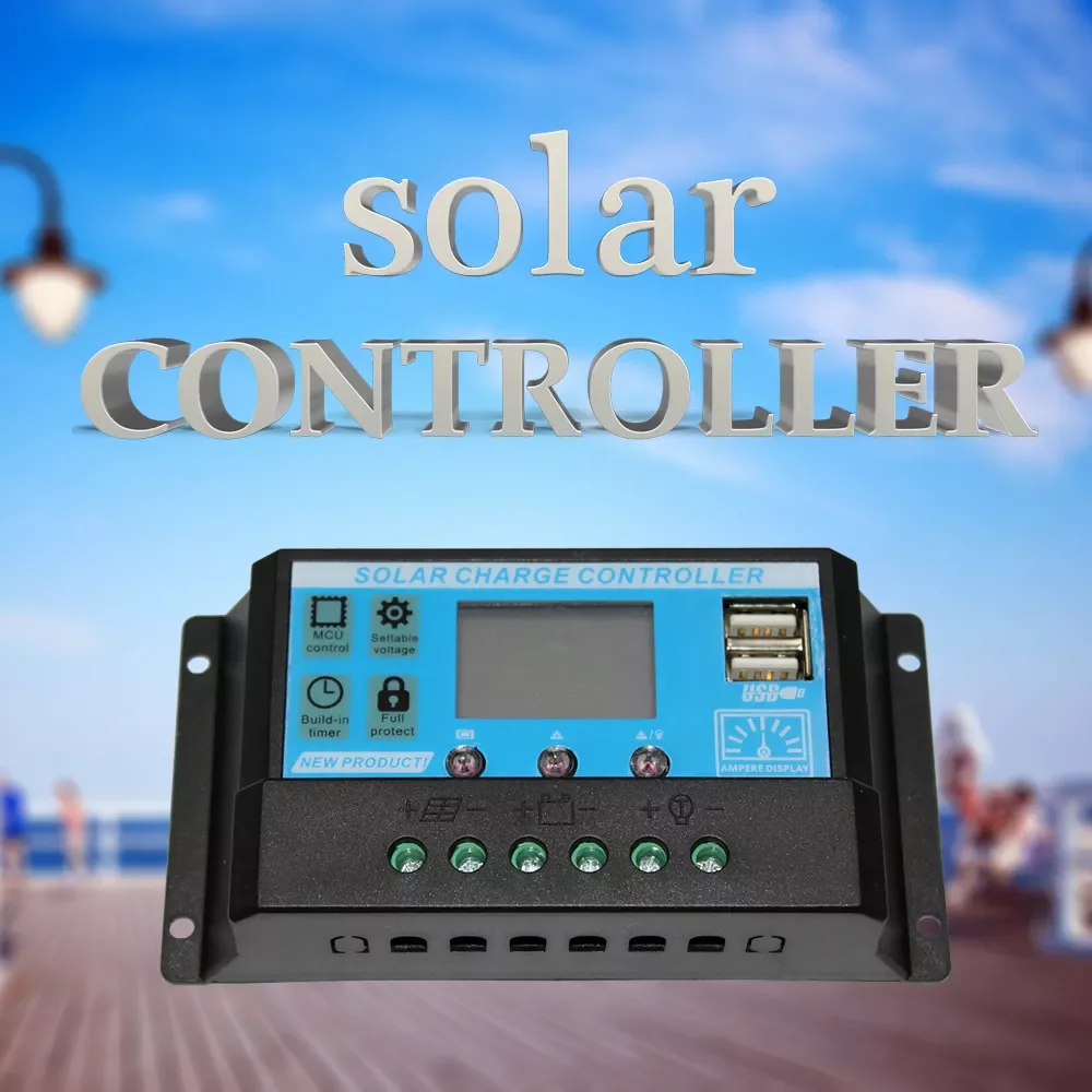 solar charge controller 10A 20A 30A 12v/24v home solar panel kit solar regulator for with dual USB port
solar charge controller 10A 20A 30A 12v/24v home solar panel kit solar regulator for with dual USB port