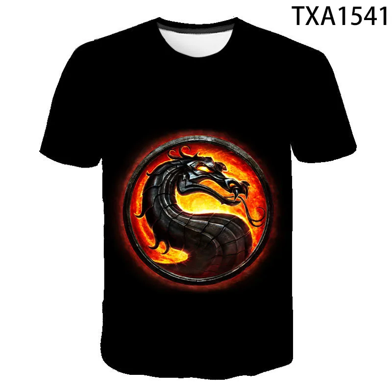 

2022 New Summer Mortal Kombat T Shirts 3D Prined Men Women Children T-shirts Short Sleeve Kids Casual Boy Girl Tops Cool Tees