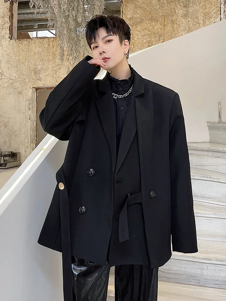 Уличная одежда SYUHGFA, мужской пиджак, новинка 2022, простой нишевой дизайн с кулиской, черный костюм, пальто с длинным рукавом, модные японские к...
Уличная одежда SYUHGFA, мужской пиджак, новинка 2022, простой нишевой дизайн с кулиской, черный костюм, пальто с длинным рукавом, модные японские к...