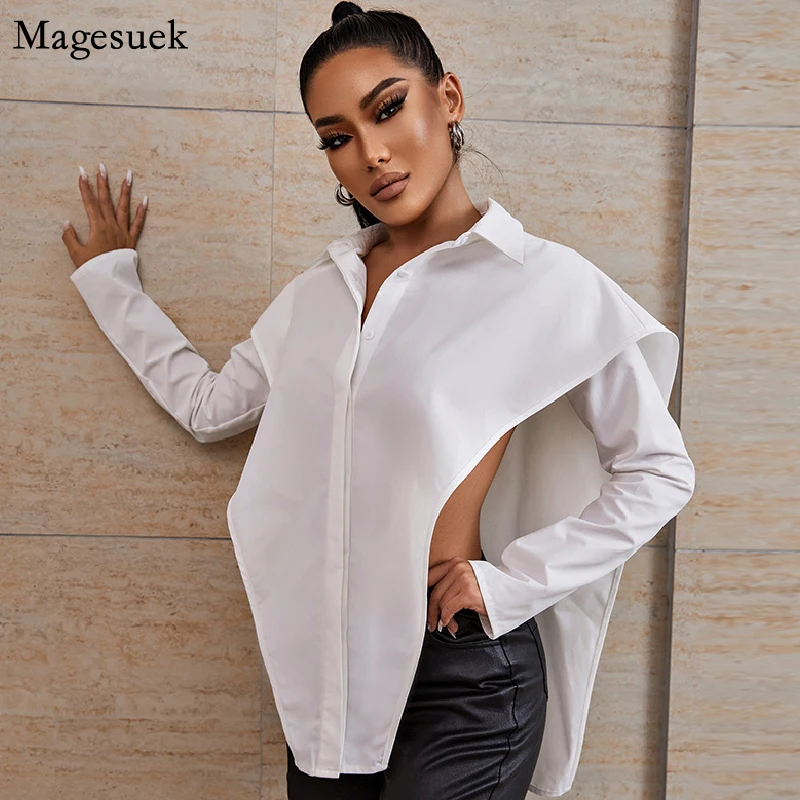 Chic Loose White Shirt Women Long Sleeve Hollow Sexy Cotton Women Blouse Tops 2022 Fashion Streetwear Button Shirts Female 21148
Chic Loose White Shirt Women Long Sleeve Hollow Sexy Cotton Women Blouse Tops 2022 Fashion Streetwear Button Shirts Female 21148