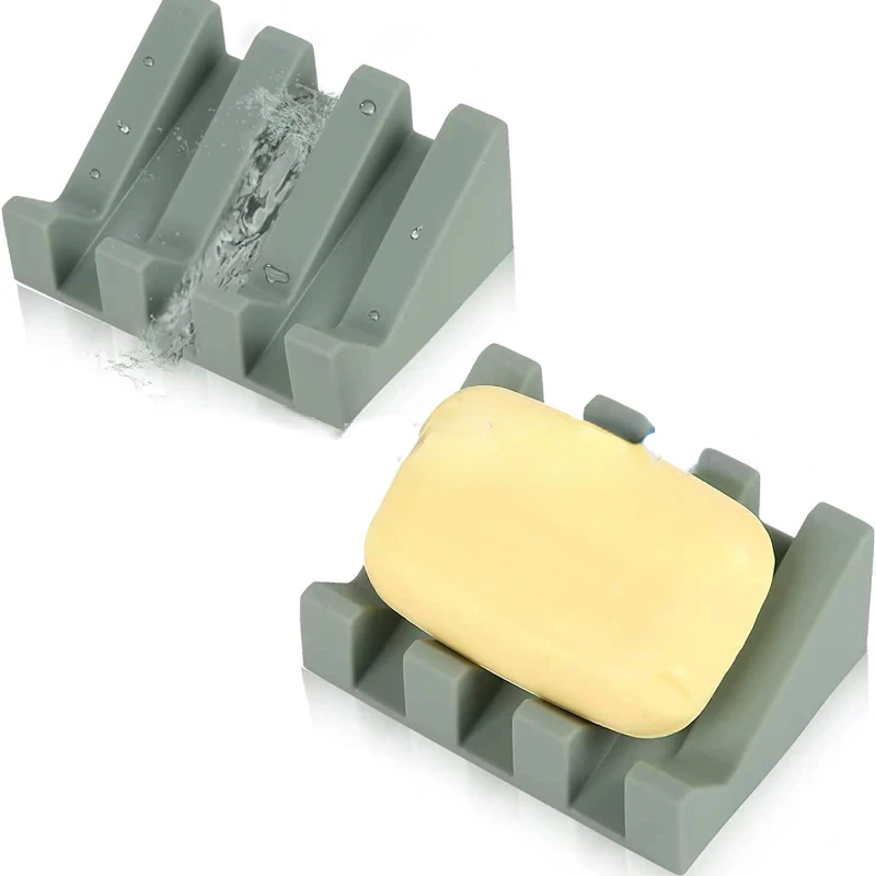 Self Draining Soap Dish Holder Portable Silicone Soap Tray for Bathroom Kitchen Countertop Soap Rack Sponge Storage Rack
Self Draining Soap Dish Holder Portable Silicone Soap Tray for Bathroom Kitchen Countertop Soap Rack Sponge Storage Rack