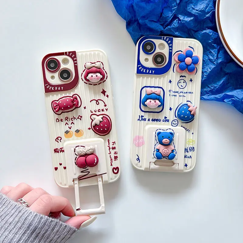 Strawberry Candy Girl Chocolate Soft Silicone Hidden Pull Stand Phone Case Fashion for iphone 13 12 11 Pro XS Max X XR
Strawberry Candy Girl Chocolate Soft Silicone Hidden Pull Stand Phone Case Fashion for iphone 13 12 11 Pro XS Max X XR