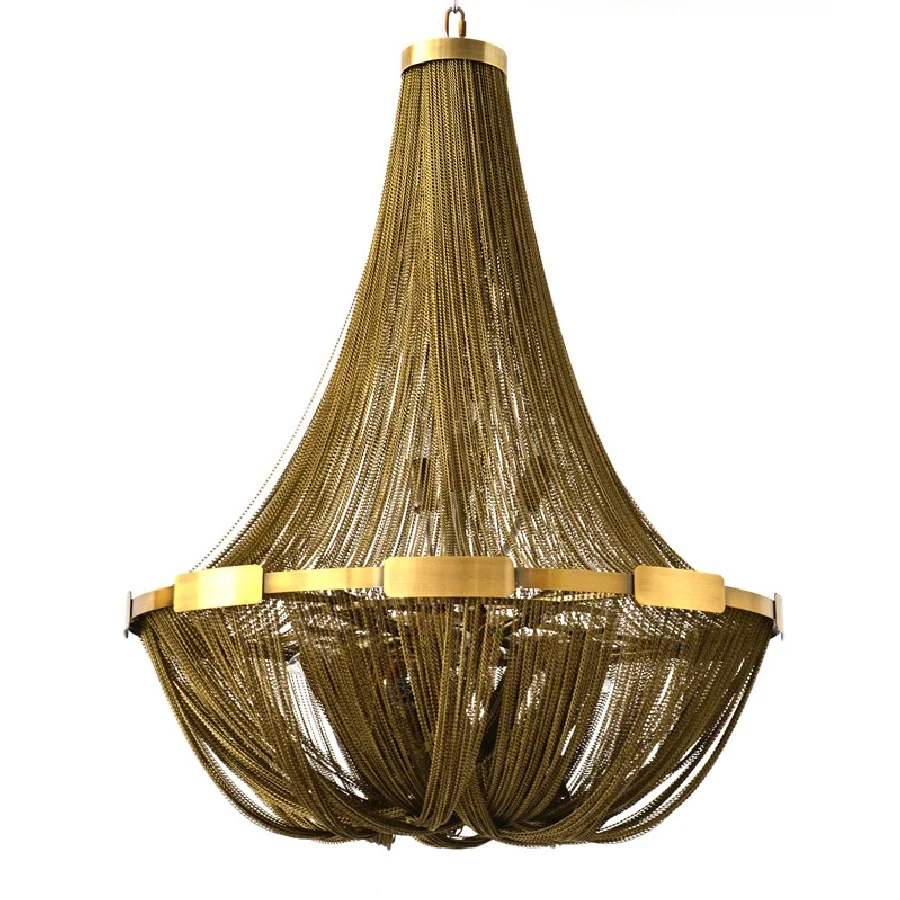 Wongshi Modern Aluminum Chain Pendant Lights Tassel Chain Hanging Lamp E14 LED Lustres for Living Dining Room Indoor Lighting
Wongshi Modern Aluminum Chain Pendant Lights Tassel Chain Hanging Lamp E14 LED Lustres for Living Dining Room Indoor Lighting