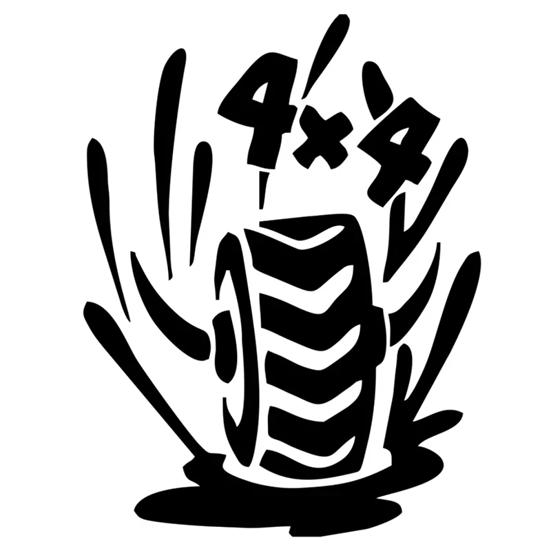 Creative Funny 4x4 Tire Personality Car Sticker PVC Body Windshield Accessory Laptop Decoration Exquisite Waterproof Auto Decal
Creative Funny 4x4 Tire Personality Car Sticker PVC Body Windshield Accessory Laptop Decoration Exquisite Waterproof Auto Decal