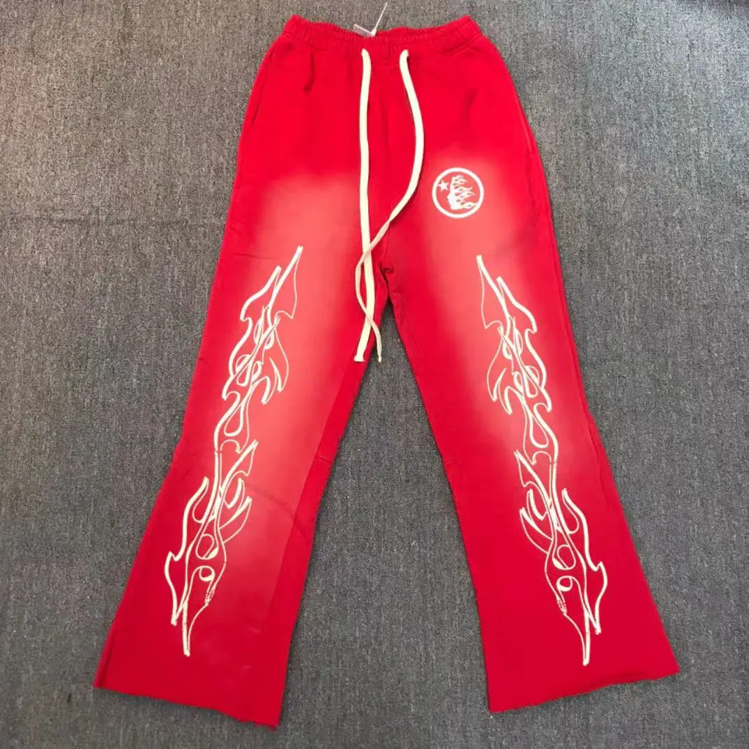 23FW New High quality Hellstar Hip-hop Men's Women's Guard Pants with Patchwork Flared Pants
23FW New High quality Hellstar Hip-hop Men's Women's Guard Pants with Patchwork Flared Pants