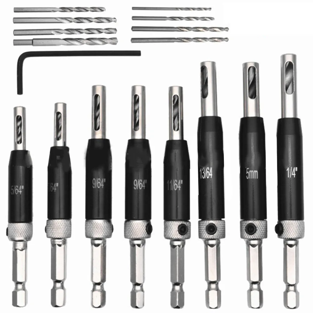 9/17pcs Hinge Drill Bits Hole Opener Woodworking Door Windo Self Centering Hinge Drill Bit HSS Positioning Hole Opener
9/17pcs Hinge Drill Bits Hole Opener Woodworking Door Windo Self Centering Hinge Drill Bit HSS Positioning Hole Opener
