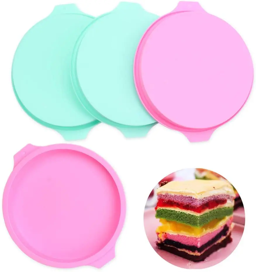 silicone mold for 8 inch round pizza pastry rainbow cake bread baking tool cake decoration diy birthday party set of 4
silicone mold for 8 inch round pizza pastry rainbow cake bread baking tool cake decoration diy birthday party set of 4