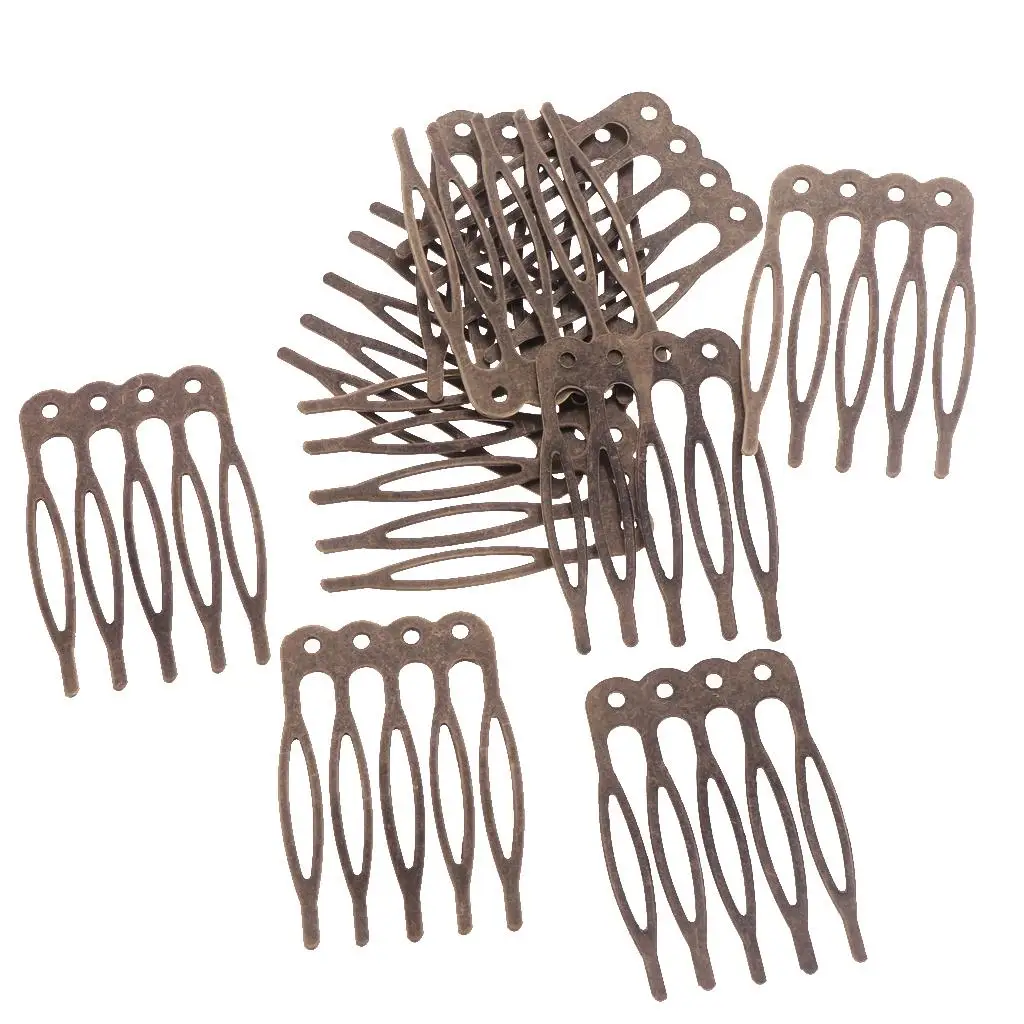 20 Pieces Hair Comb for Bridal Hair Accessories DIY Retro Bronze 5/10 Side Comb Findings Art Making
20 Pieces Hair Comb for Bridal Hair Accessories DIY Retro Bronze 5/10 Side Comb Findings Art Making