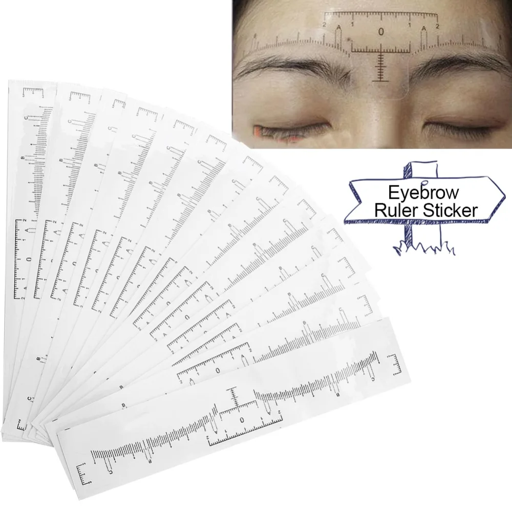 50Pcs Disposable Eyebrow Ruler Sticker Eyebrow Shaping Tools For Makeup Measurement Professional Stencil Makeup Drawing Template
50Pcs Disposable Eyebrow Ruler Sticker Eyebrow Shaping Tools For Makeup Measurement Professional Stencil Makeup Drawing Template
