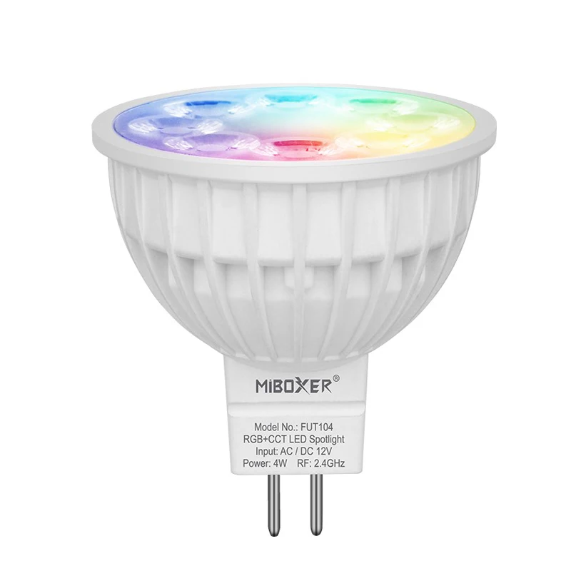 Miboxer RGB CCT светодиодная лампа FUT103 4Вт
Miboxer RGB CCT светодиодная лампа FUT103 4Вт