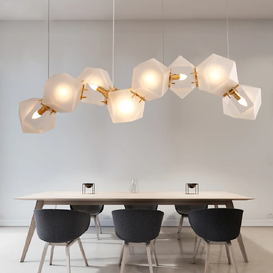 Nordic Irregular geometrical Glass Chandelier Lighting Modern Art Deco Hanging Light For Villa LED Light Fixture /Suspension
Nordic Irregular geometrical Glass Chandelier Lighting Modern Art Deco Hanging Light For Villa LED Light Fixture /Suspension