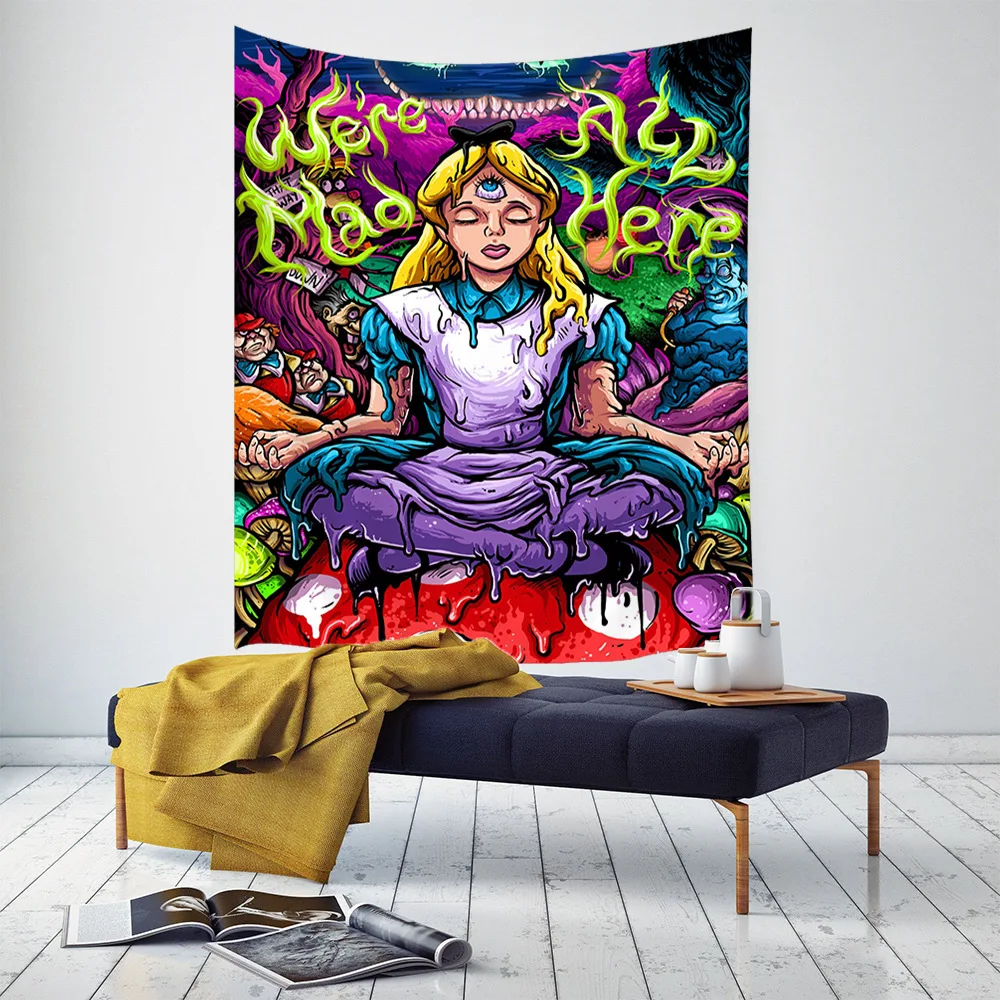 Hot Mushroom Trippy Tapestry Psychedelic Wall Hanging Tapestry Rectangle Polyester Fabric Hippie Room Decor Outdoor Dinner
Hot Mushroom Trippy Tapestry Psychedelic Wall Hanging Tapestry Rectangle Polyester Fabric Hippie Room Decor Outdoor Dinner