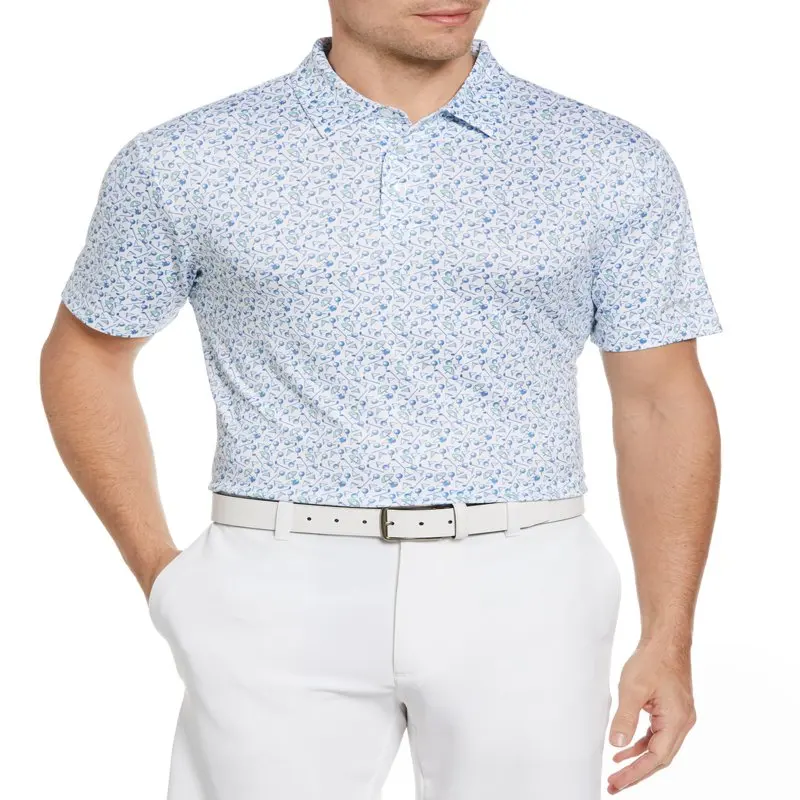 

Performance Men's Golf Conversational Print Golf Polo Shirt, Up to 3XL