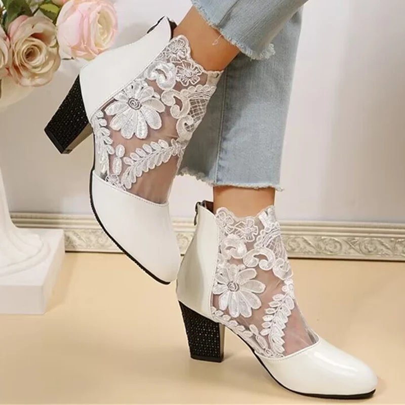 New Women Lace High Heels Sandals Summer Shoes 2023 Designer Chunky Cool Boots Sandals Party Shoes Sexy Pumps Wedding Zapatos
New Women Lace High Heels Sandals Summer Shoes 2023 Designer Chunky Cool Boots Sandals Party Shoes Sexy Pumps Wedding Zapatos