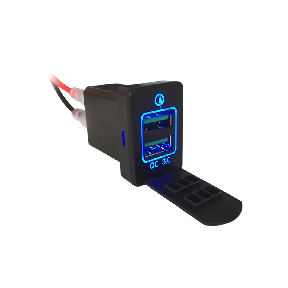 Fast Charging Car USB Charger Waterproof Dual QC3.0 Port 12V-24V Smart Charging Phone Adapter for Toyota Yaris VIOS Hilux Series
Fast Charging Car USB Charger Waterproof Dual QC3.0 Port 12V-24V Smart Charging Phone Adapter for Toyota Yaris VIOS Hilux Series