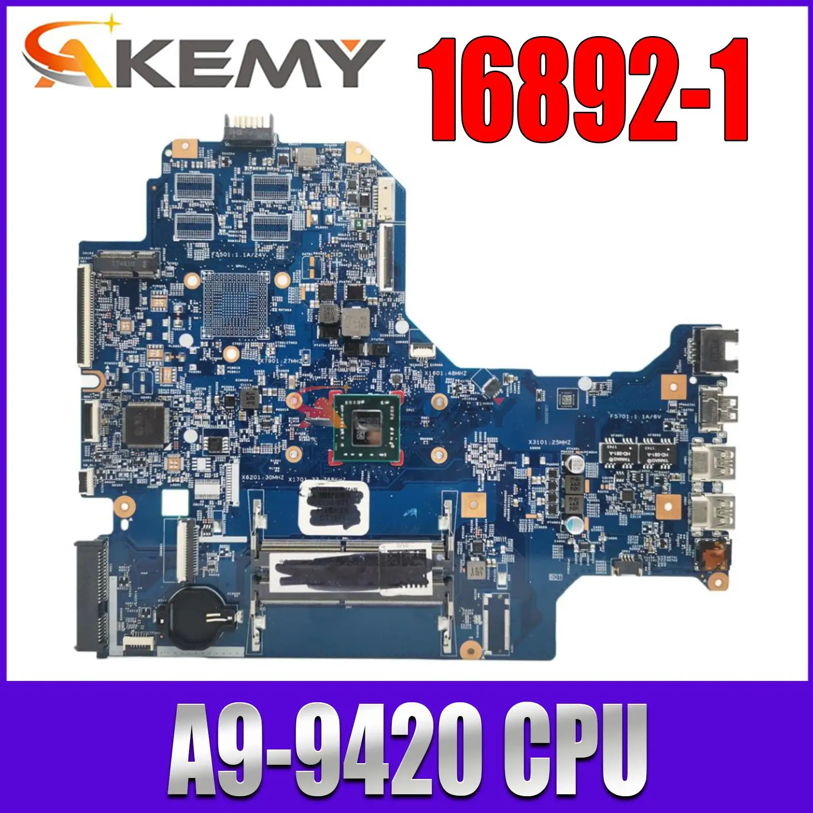 926190-601 926190-501 926190-001 A9-9420 CPU For HP PAVILION 17-AK 17Z-AK Laptop Motherboard 16892-1 448.0CB02.0011 100% Test OK
926190-601 926190-501 926190-001 A9-9420 CPU For HP PAVILION 17-AK 17Z-AK Laptop Motherboard 16892-1 448.0CB02.0011 100% Test OK