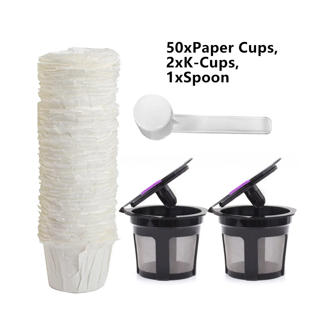 50 бумажных стаканчиков, Многоразовые K-Cup фильтрующие капсулы для кофеварки Keurig/K-Mini/K-Classic/K-компактные одноразовые K-Cup традиционные K-Cup
50 бумажных стаканчиков, Многоразовые K-Cup фильтрующие капсулы для кофеварки Keurig/K-Mini/K-Classic/K-компактные одноразовые K-Cup традиционные K-Cup